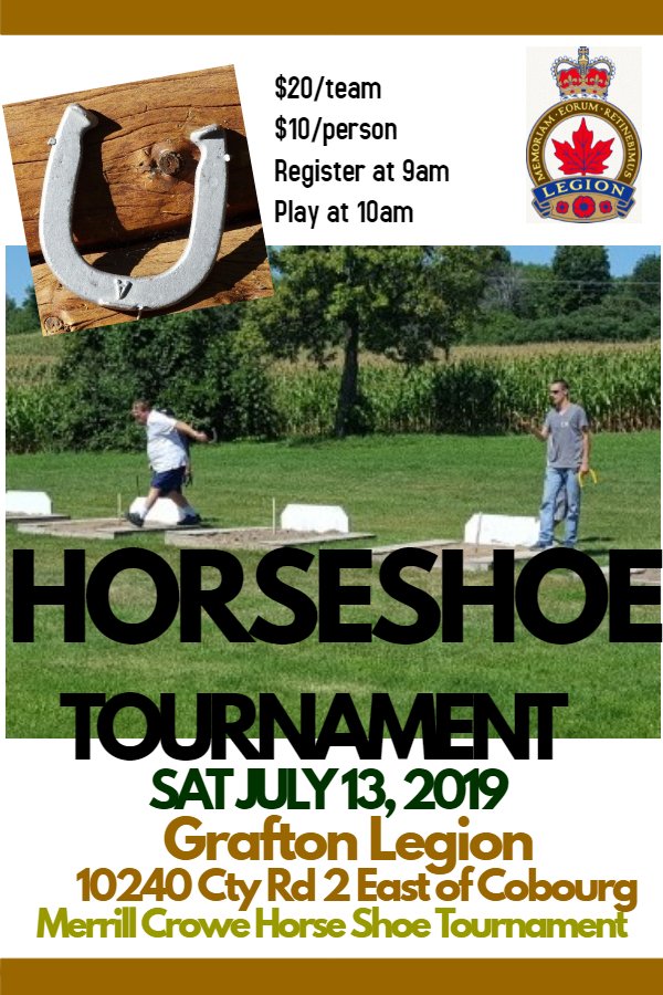 horseshoe tournament flyer