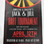 Dart Tournament April 12 2025